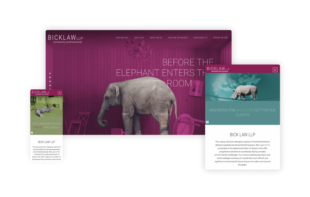 Bick Law LLP (bicklawllp.com) - Designed by Paper Street Web Design