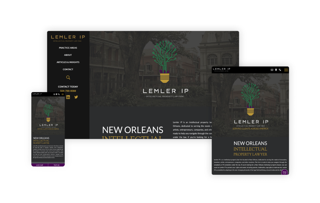 Lemler IP (lemlerip.com) - Designed by Accel Marketing Solutions